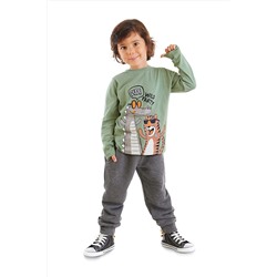Denokids Wild Party Erkek Çocuk T-shirt Eşofman Altı Takım CFF-23K1-015