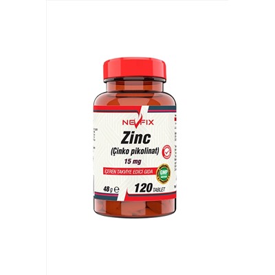 Nevfix Zinc Çinko Pikolinat 15 Mg 120 Tablet ncs-b0ft