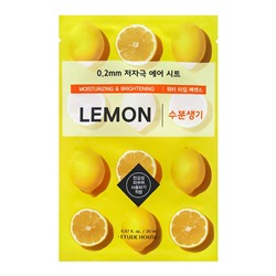 ETUDE HOUSE 0.2 Air Mask Lemon Moisturizing &amp; Brightening Маска для лица тканевая с экстрактом лимона 20мл