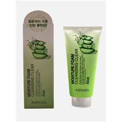 [ASPASIA] Пенка для умывания АЛОЭ Moisture Foam Cleansing Aloe, 180 мл