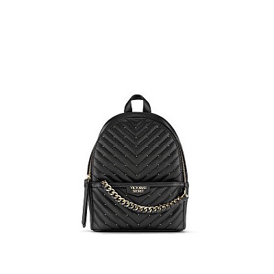 Studded V-Quilt Small City Backpack, Rating: 4.6666998863220215 of 5 stars, Original Price, Current Price