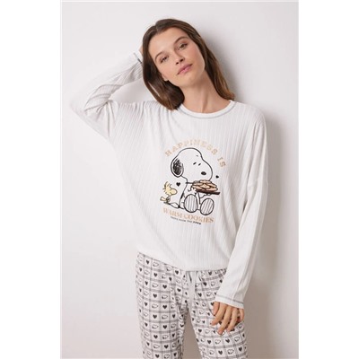 Pijama largo súper soft Snoopy