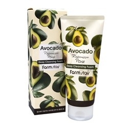 FarmStay Avocado Premium Pore Deep Cleansing Foam Очищающая пенка с экстрактом авокадо 180мл