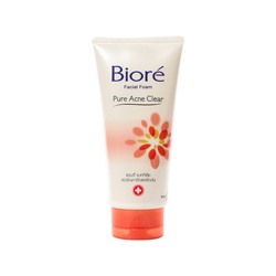 Пенка для умывания Biore против акне и воспалений 50 мл / Biore facial foam pure acne clear 50ml