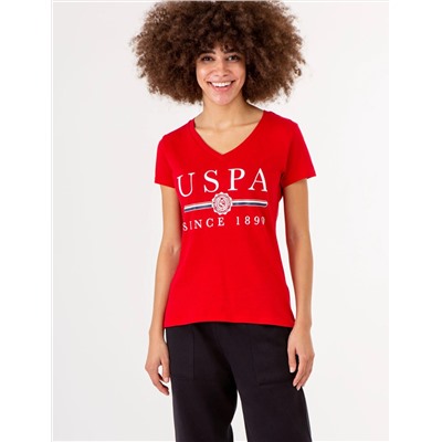 USPA MEDALLION V-NECK T-SHIRT