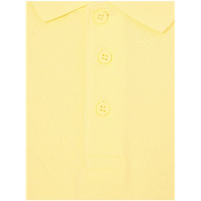 Yellow Short Sleeve Slim Fit School Polo Shirts 2 Pack