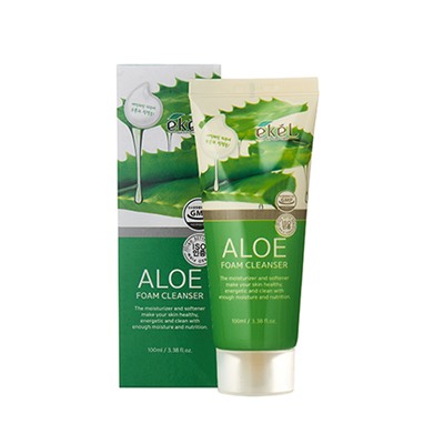 EKEL Foam Cleanser Aloe Пенка для умывания с экстрактом алоэ 100мл