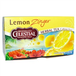 Celestial Seasonings, Травяной чай, без кофеина, Лимонное чудо, 20 пакетиков, 1,7 oz (47 г)
