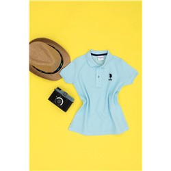 Erkek Çocuk Açık Mavi Basic Polo Yaka Tişört