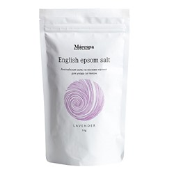Соль для ванны "English epsom salt" с натуральным эфирным маслом лаванды