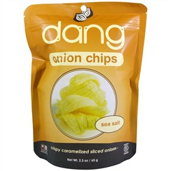 Dang Foods LLC, Луковые чипсы, морская соль, 2,3 унции (65 г)