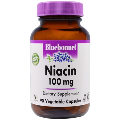 Bluebonnet Nutrition, Niacin, 100 mg, 90 Vcaps