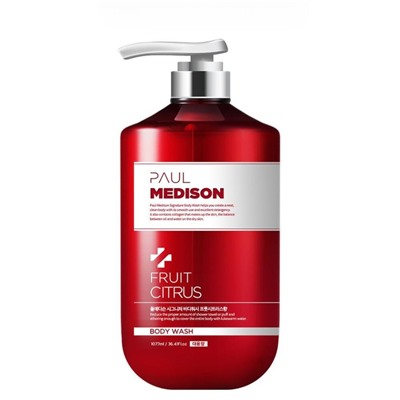 PAUL MEDISON Signature Body Wash Fruit Citrus Гель для душа с коллагеном и ароматом цитрусовых 1077мл