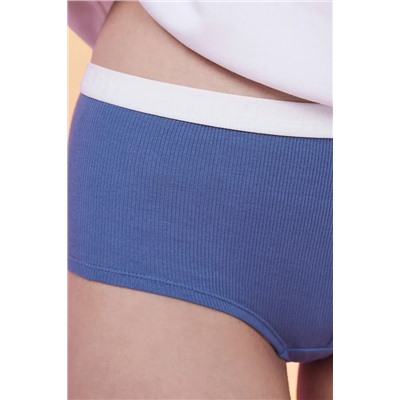 Pack 2 bragas culotte algodón lima y azul