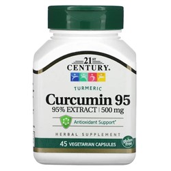 21st Century, Curcumin 95, 500 mg, 45 Vegetarian Capsules