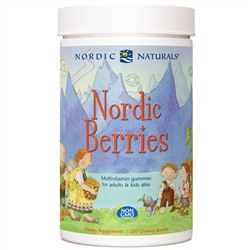 Nordic Naturals, Северные ягоды, Мультивитамины в жевательных таблетках, 200 штук