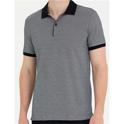 Siyah Slim Fit Polo Yaka Tişört