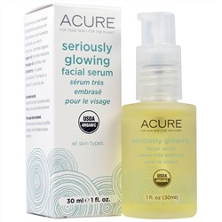 Acure Organics, Укрепляющая сыворотка для лица, 1 жидкая унция (30 мл)