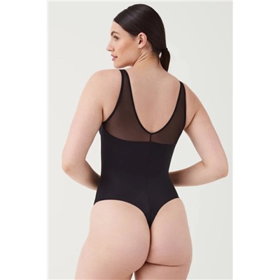 Body tanga de compresión tul y satén Shaping satin