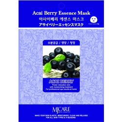 MJCARE ACAI BERRY ESSENCE MASK Тканевая маска  для лица с экстрактом ягод асаи 23г