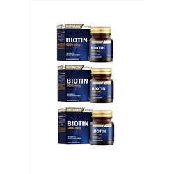 Nutraxin Saç Dökülmesine Karşı Biotin Içeren Takviye Edici Gıda 30 Tablet X3 Adet kzmo5569