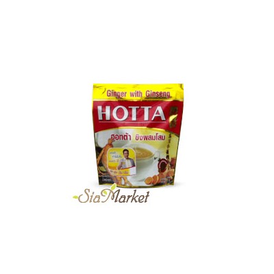 Чай Имбирь и Женьшень HOTTA 10 пакетиков по 15 гр