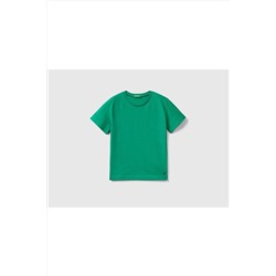 United Colors of BenettonErkek Çocuk Yeşil Benetton Logo Basic T-shirt