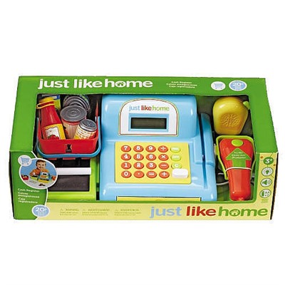 Игровая касса Just Like Home 15 inch Cash Register Playset - Blue