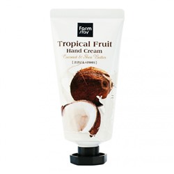 [FARMSTAY] Крем д/рук с экстр. кокоса и маслом ши Tropical Fruit Hand Cream Coconat&Shea Butter 50мл