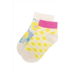 Kız Çocuk Neon Sarı Çorap