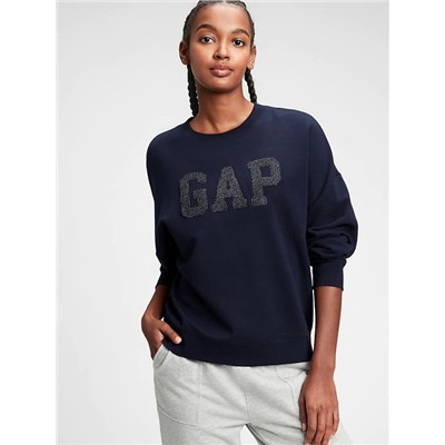 Gap Logo Drapey-Sleeve Sweatshirt