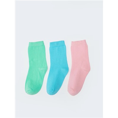 Basic Kız Çocuk Soket Çorap 3'lü, LCW ECO                                            
                                            Basic Kız Çocuk Soket Çorap 3'lü