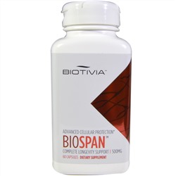 Biotivia, Bio Span, 500 mg, 60 Capsules