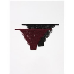 PACK OF 2 LACE BRIEFS