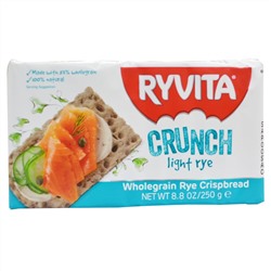 Ryvita, Хрустящие хлебцы из цельнозерновой ржи, хрустящая легкая рожь, 8,8 унций (250 г)