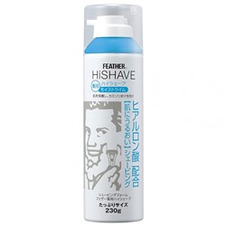 FEATHER HiShave Пена для бритья с лечебным эффектом и гиалуроновой кислотой, 230гр