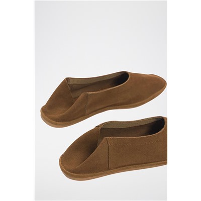 Mocasines de nobuk Camel