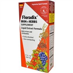 Flora, Флорадикс, железо + травы, жидкий экстракт, 17 жидких унций (500 мл)