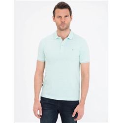 Mint Slim Fit Polo Yaka Basic Tişört