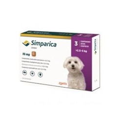 Simparica 10mg Chewable Tablets For Dogs 2.5-5 kg