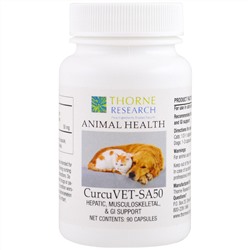 Thorne Research, Источник куркумина CurcuVET-SA50 без сои, 90 капсул