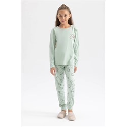 Defacto Kız Çocuk Uzun Kollu Pijama Takımı A7598A823AU