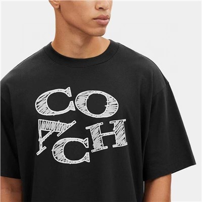 Мужская футболка с буквенным принтом  Coac*h Материал: 100% хлопок
