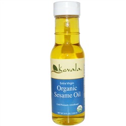 Kevala, Органическое кунжутное масло первого отжима, 8 жидких унций (236 мл)