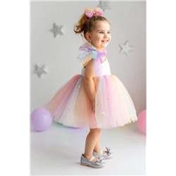 Pixy Love Beyaz Kız Çocuk Elbise Cakepop Unicorn PL23SCM076010314