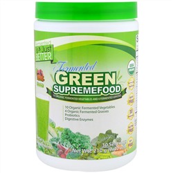 Divine Health, "Ферментированный зеленый сверхпродукт", органическая ферментированная смесь из овощей и зелени, 7,40 унции (210 г)