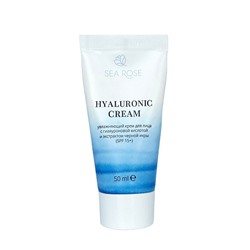 Крем для лица увлажняющий "Hyaluronic cream" с гиалуроновой кислотой и экстрактом черной икры (spf 15+)