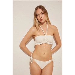 Braga bikini textura marfil