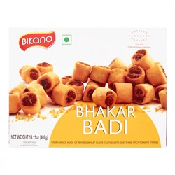 BIKANO Bhakar badi Snack Закуска мини-рулеты с начинкой из нутовой муки с солью и специями 400г