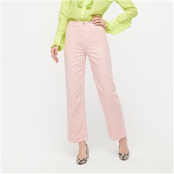 Slim wide-leg pant in washed canvas